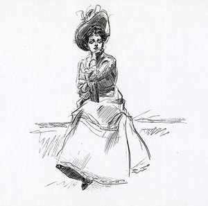 Una chica Gibson, c.1902 de Charles Dana Gibson